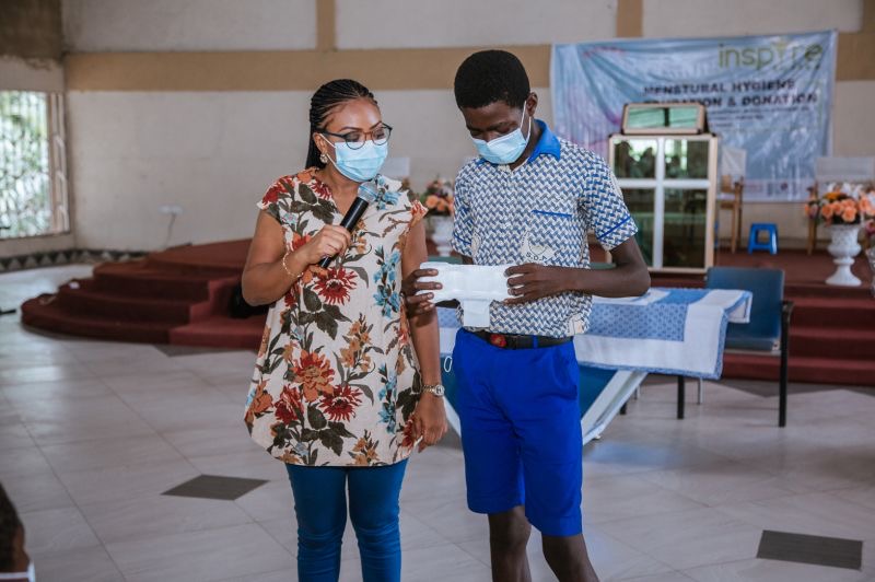 Reflo Company and Florence Mensah Foundation Empower Underprivileged Girls  with Sanitary Pad Donation - EdwardAsare - Digital Marketer, PR, Blogger