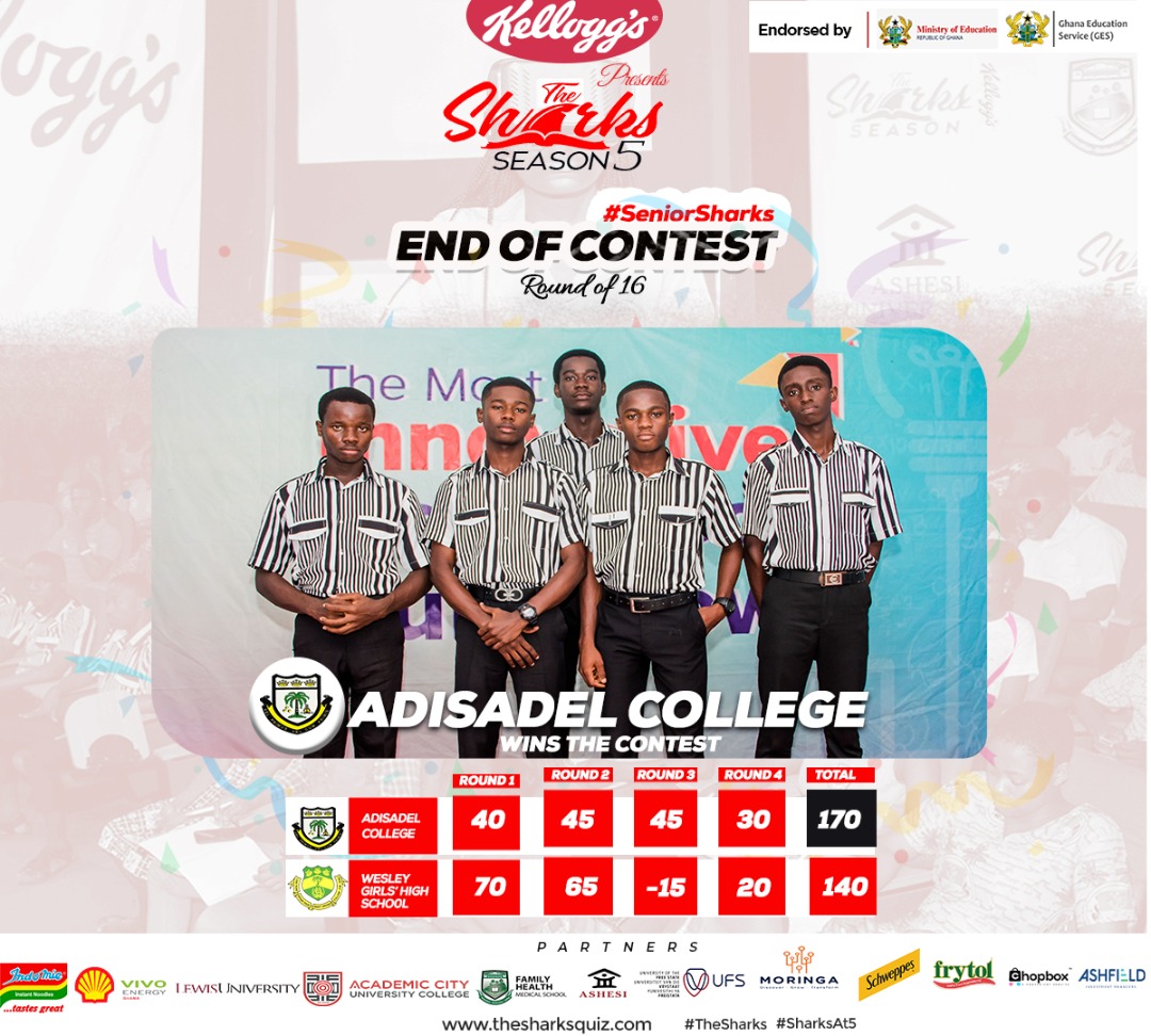 The Sharks: Adisadel College overpowers Wesley Girls High School; St ...