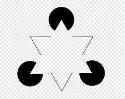 The Kanisza Triangle. An optical illusion created by Gaetano Kanisza.