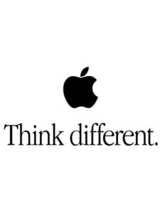 "Think Different" marks Apple's transition into a branding powerhouse.
